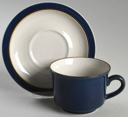 Sea Mist Flat Cup & Saucer Set