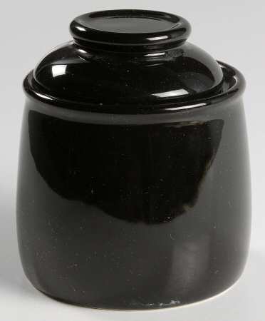 Separates Jet Black Sugar Bowl & Lid