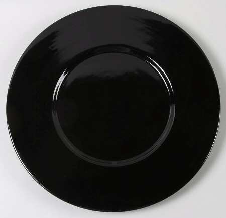 Separates Jet Black 13" Chop Plate (Round Platter)