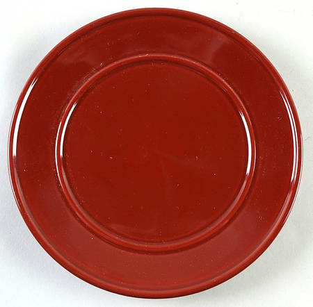 Separates Red Dinner Plate