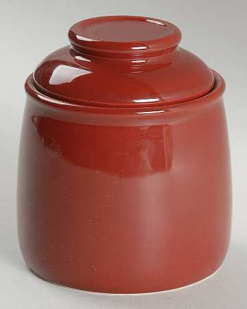 Separates Red Sugar Bowl & Lid