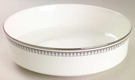 Seville (Black Border) 9" Round Vegetable Bowl