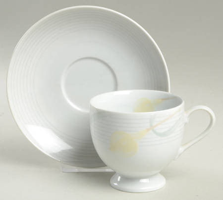 Serenade Yellow Footed Cup & Saucer Set