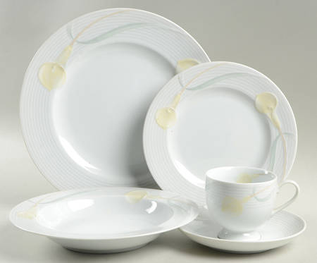 Serenade Yellow 5 Piece Place Setting