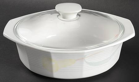 Serenade Yellow 1.5 Qt Round Covered Casserole