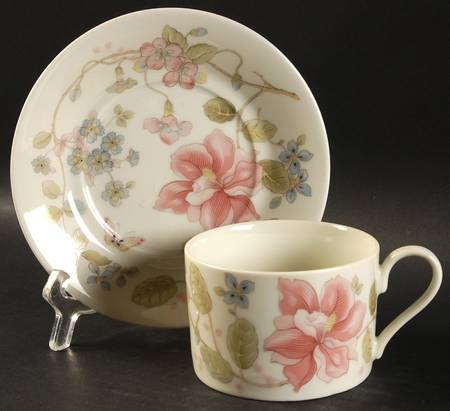 Shalimar Flat Cup & Saucer Set