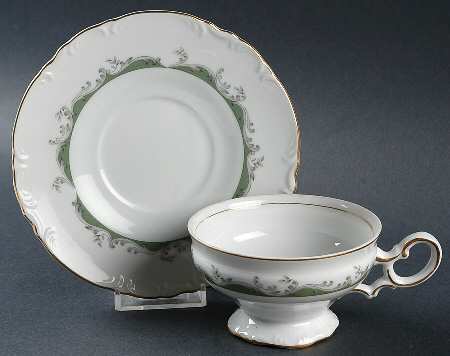 Shetland Footed Cup & Saucer Set