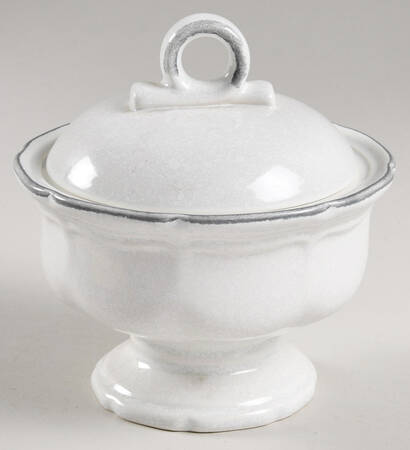 Stone Works Shadow Gray Sugar Bowl & Lid