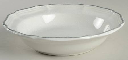 Stone Works Shadow Gray Rim Soup Bowl