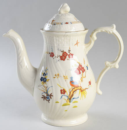 Shangri-La (D1001, Fine Ivory) Coffee Pot & Lid by Mikasa