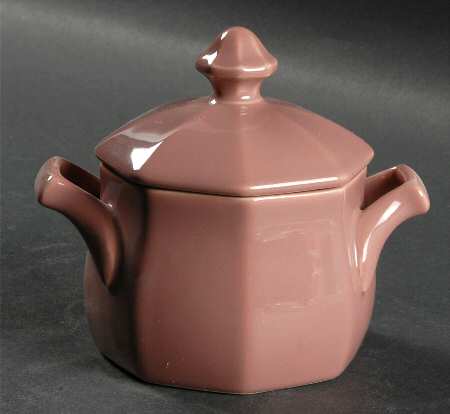 Shadow Rose Sugar Bowl & Lid