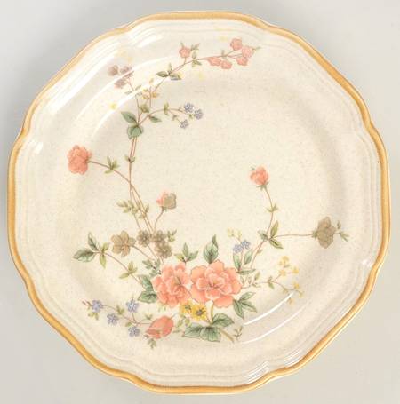 Silk Bouquet Salad Plate