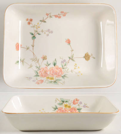 Silk Bouquet 10" Rectangular Baker