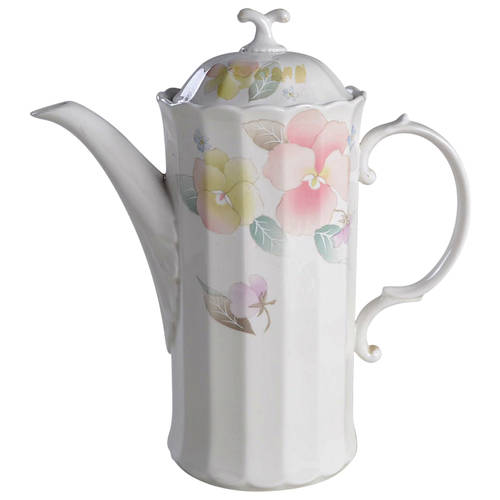 Silk Blossoms Coffee Pot & Lid