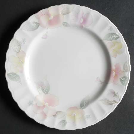 Silk Blossoms Salad Plate