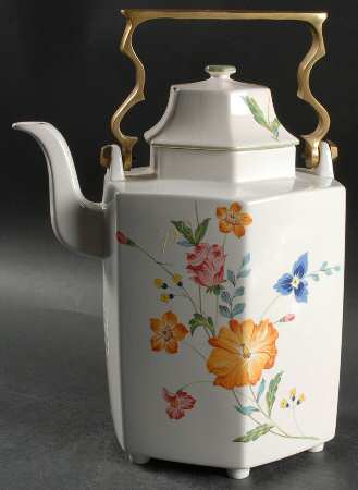 Sidewalk Cafe Brass Handle Coffee Pot & Lid