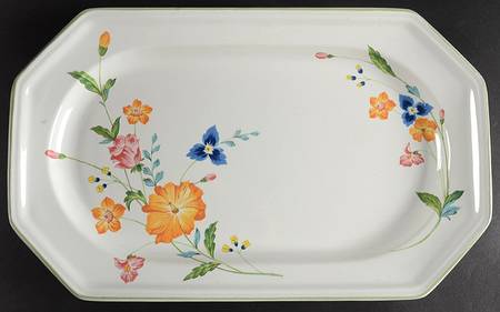 Sidewalk Cafe 14" Oval Serving Platter
