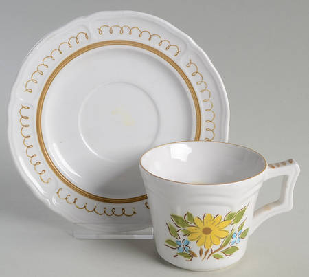 Siena Flat Cup & Saucer Set