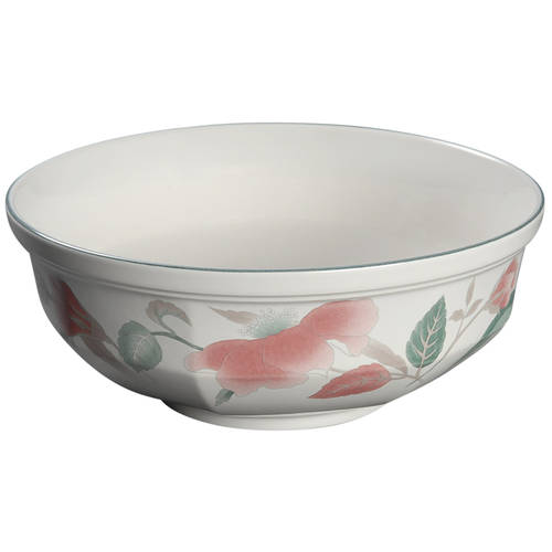 Silk Flowers 8" Round Vegetable Bowl