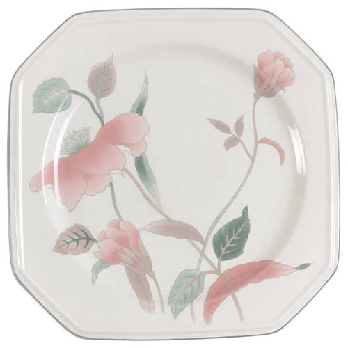 Silk Flowers Bread & Butter Plate