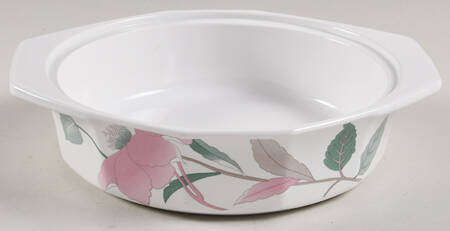 Silk Flowers 1 Pt Round Casserole No Lid