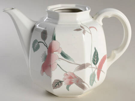Silk Flowers Coffee Pot No Lid