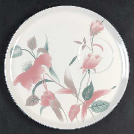 Silk Flowers Crudite, Plate Only