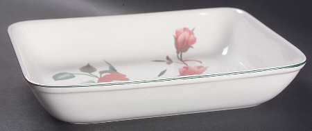 Silk Flowers 10" Rectangular Baker