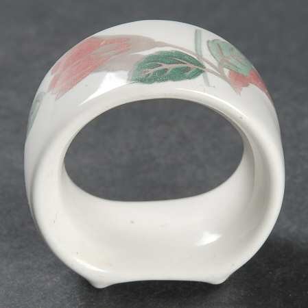 Silk Flowers Napkin Ring