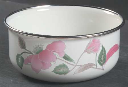 Silk Flowers 5" Metal Bowl