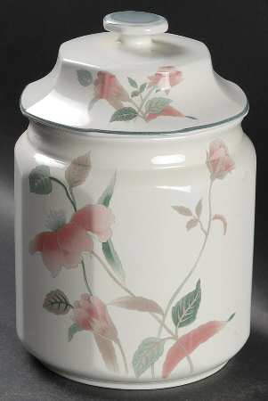 Silk Flowers Extra Large Canister & Lid