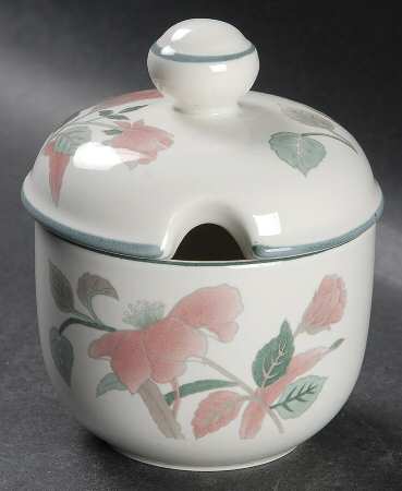 Silk Flowers Jam/Jelly & Lid