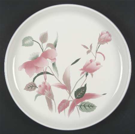 Silk Flowers Party/Serving/Chip & Dip Plate