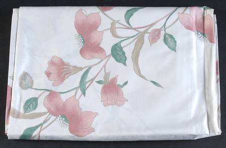 Silk Flowers Square Tablecloth