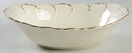 Simply Gold 10" Oval Vegetable Bowl
