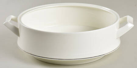Silver Halo Round Vegetable No Lid