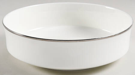 Silver Halo 9" Round Vegetable Bowl