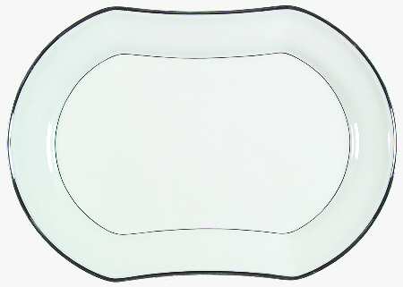 Silver Halo 14" Oval Serving Platter