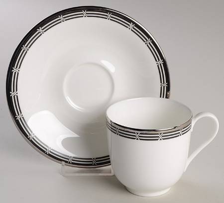 Silversmith Flat Cup & Saucer Set