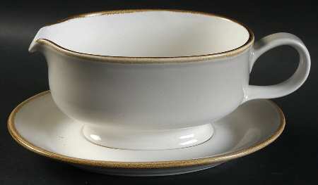 Silver Moss Gravy Boat & Underplate