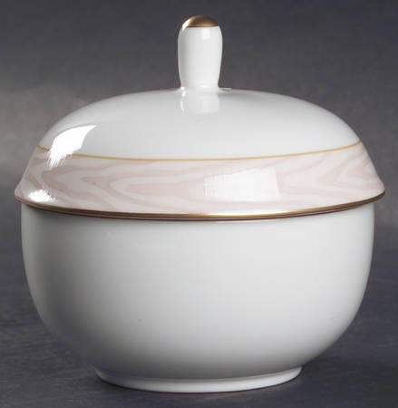 Silk Moire Sugar Bowl & Lid by Mikasa