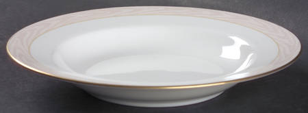 Silk Moire Large Rim Soup Bowl