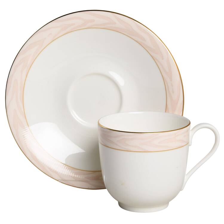 Footed Cup & Saucer Set
