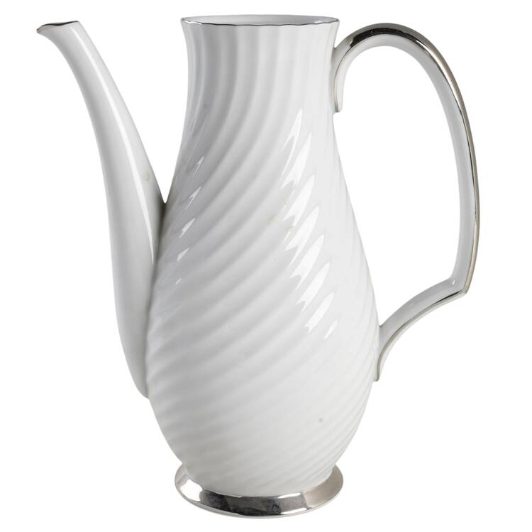 Silver Swirl Coffee Pot No Lid