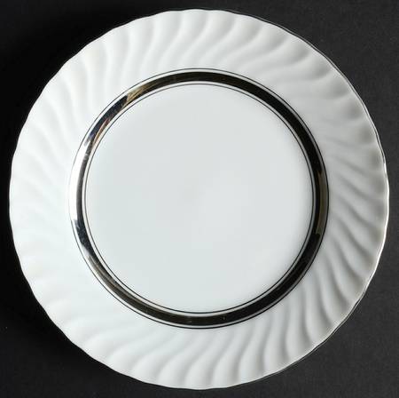 Silver Swirl Bread & Butter Plate
