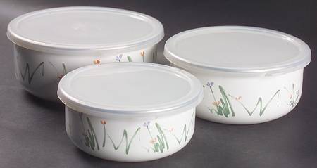 Sketch Book 3 Metal Bowls & Plastic Lids(5 7/8",6 5/8",7 1/2")