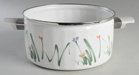 Sketch Book 5 Quart Metal Covered Casserole, No Lid