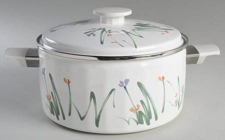 Sketch Book 5 Quart Metal Covered Casserole