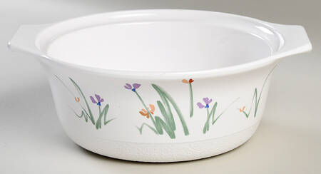 Sketch Book 1.75 Qt Round Covered Casserole No Lid