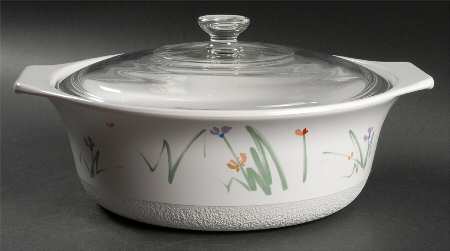Sketch Book 2.75 Quart Round Casserole No Lid